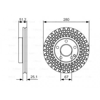Fren Diski W176 W246 C117 Ön Havalı A/B160/180 CLA180